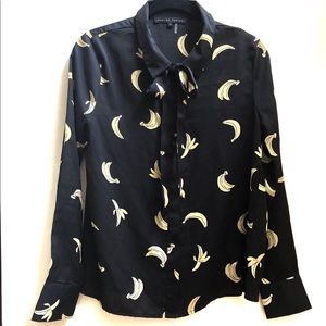 ENGLISH FACTORY Banana Print Blouse